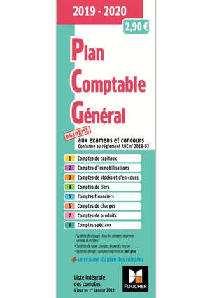 Plan comptable général 2019-2020