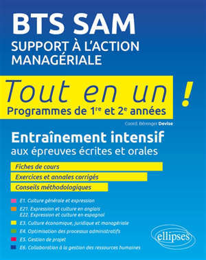 BTS SAM : support à l'action managériale