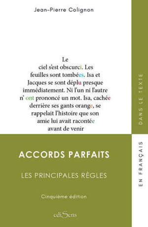 Accords parfaits : les principales règles