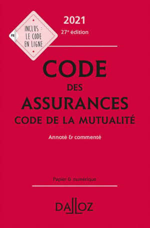 Code des assurances 2021; Code de la mutualité 2021