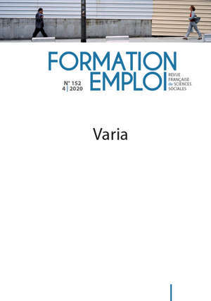 Formation emploi. n° 152, Varia