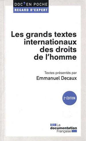Les grands textes internationaux des droits de l'homme