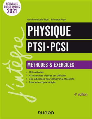 Physique PTSI-PCSI : méthodes & exercices : nouveaux programmes 2021