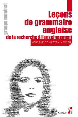 Leçons de grammaire anglaise : de la recherche à l'enseignement, Groupe nominal