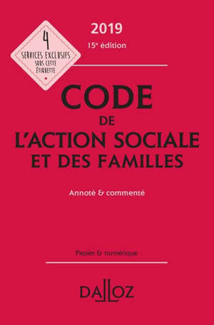 Code de l'action sociale et des familles 2019
