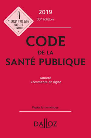 Code de la santé publique 2019