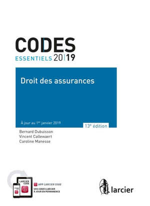 Droit des assurances 2019