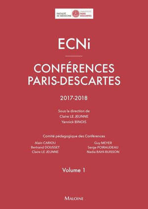 ECNi : conférences Paris-Descartes : 2017-2018. Volume 1