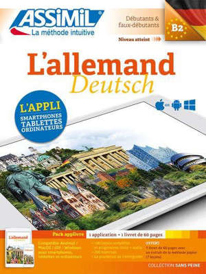 L'allemand : débutants & faux débutants, niveau atteint B2 : pack applivre