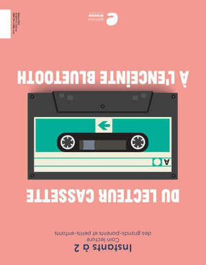 Du lecteur cassette à l'enceinte Bluetooth. De l'enceinte Bluetooth au lecteur cassette