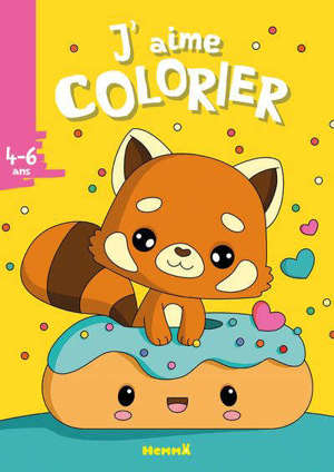 J'aime colorier, 4-6 ans : panda roux