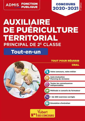 Auxiliaire de puériculture territorial : concours 2020-2021 : principal de 2e classe, tout-en-un