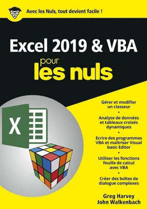 Excel 2019 & VBA pour les nuls