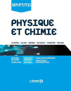 Physique et chimie : MP, PT, PSI