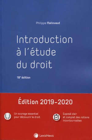 Introduction à l'étude du droit