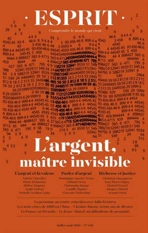 Esprit. n° 456, L'argent, maître invisible