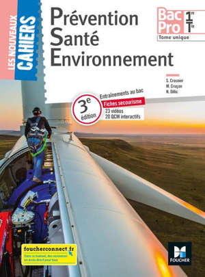 Prévention santé environnement 1re, terminale bac pro : fiches secourisme : tome unique