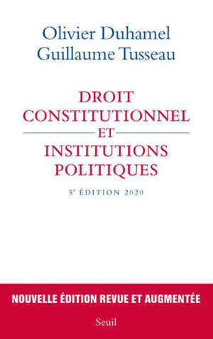 Droit constitutionnel et institutions politiques