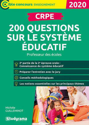 CRPE : 200 questions sur le système éducatif : professeur des écoles, 2020