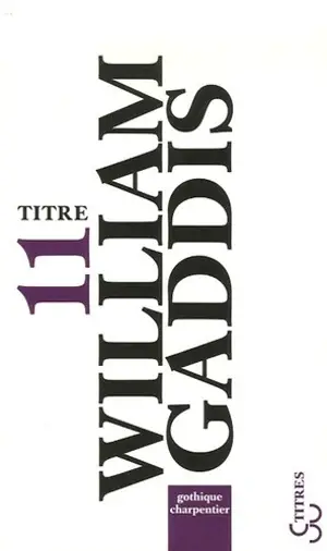 GOTHIQUE CHARPENTIER  -TITRES- TABLE ETE 2009