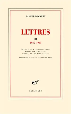 Lettres. Vol. 3. 1957-1965