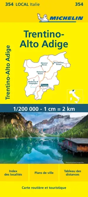 Carte Départementale Trentino-Alto Adige