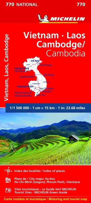 VIETNAM LAOS CAMBODGE  1 / 1 500 000