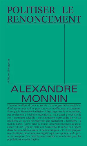 Politiser le renoncement