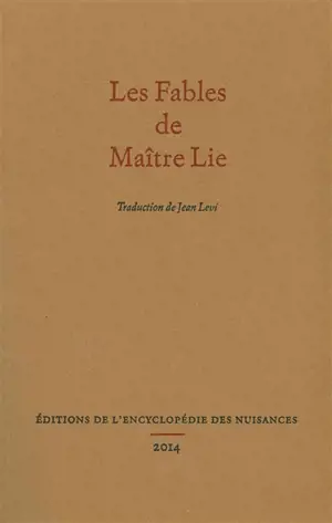 Les fables de maître Lie