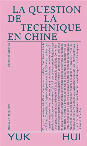 La question de la technique en Chine