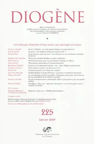 Diogène, n° 225. Nouvelles perspectives dans les gender studies