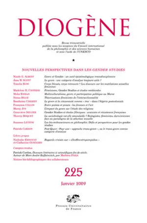 Diogène, n° 225. Nouvelles perspectives dans les gender studies