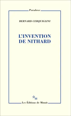 L'invention de Nithard
