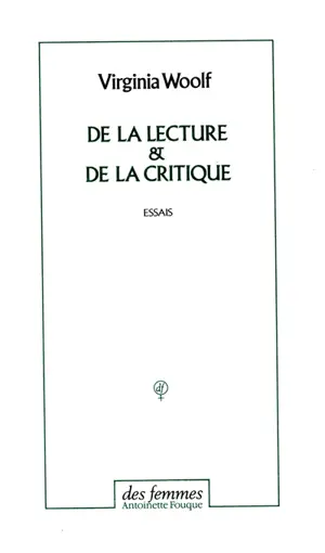 De la lecture & De la critique : essais