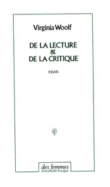 De la lecture & De la critique : essais