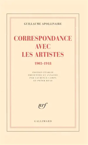 Correspondance avec les artistes : 1903-1918