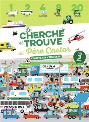 Le cherche et trouve du Père Castor : compte les véhicules