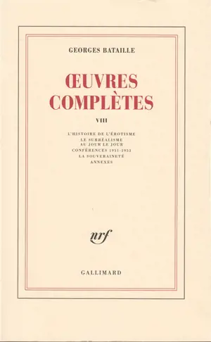 Oeuvres complètes. Vol. 8
