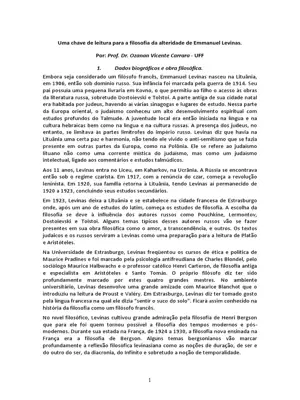 EMMANUEL LEVINAS CF LEVINAS-CHAMPS-