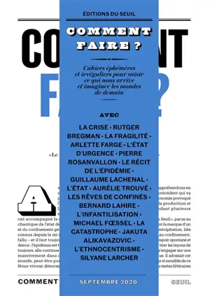 Comment faire ?