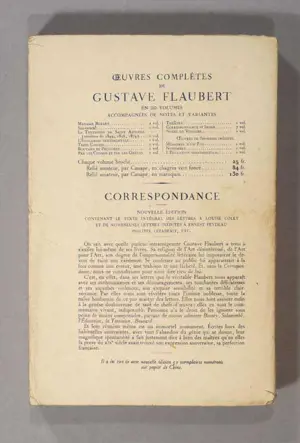 CORRESPONDANCE GUSTAVE FLAUBERT