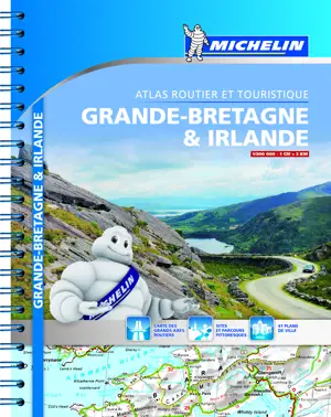 Atlas Grande-Bretagne & Irlande - Atlas Routier et Touristique (A4-Spirale)