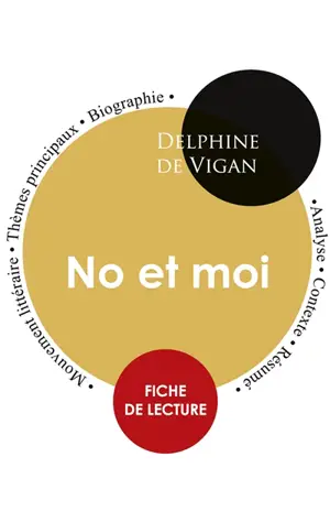 Fiche de lecture No et moi (Etude intégrale)