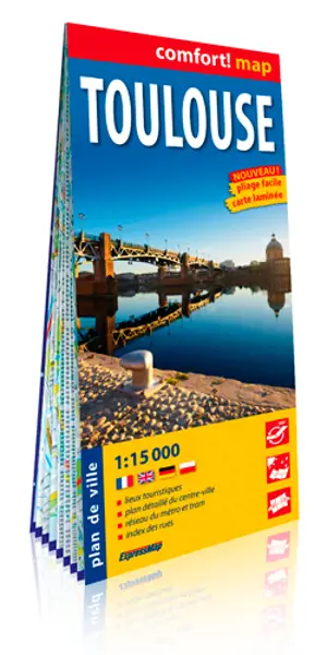 TOULOUSE 1/15.000 (CARTE LAMINEE GRAND FORMAT)