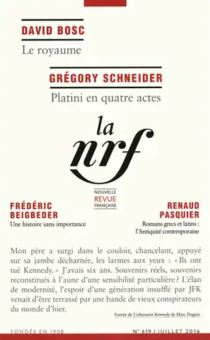 Nouvelle revue française, n° 619