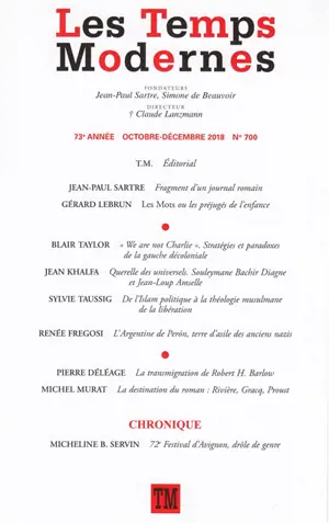 Temps modernes (Les), n° 700