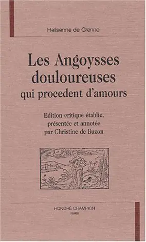 Les angoysses douloureuses qui procèdent d'amours