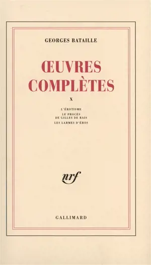 Oeuvres complètes. Vol. 10