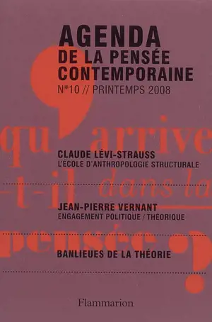 Agenda de la pensée contemporaine, n° 10