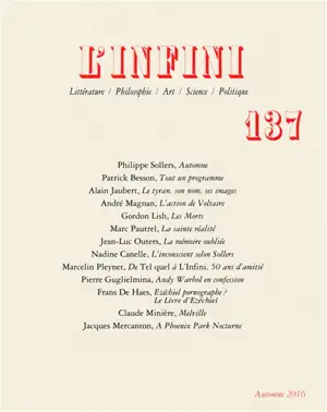 Infini (L'), n° 137